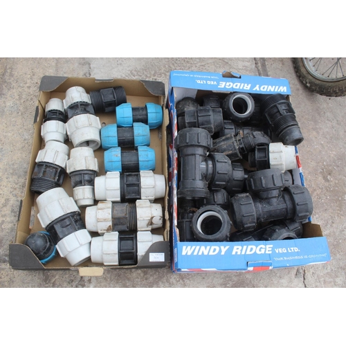 30A - A LARGE ASSORTMENT OF PLASSON AND PHILMAC WATER PIPE FITTINGS TO INCLUDE 63MM T JOINTS, 63MM STRAIGH... 