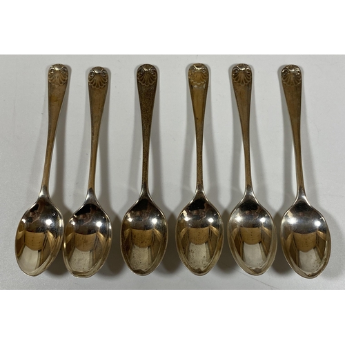 24 - A SET OF SIX SHEFFIELD HALLMARKED SILVER SMALL TEASPOONS, TOTAL WEIGHT 49G