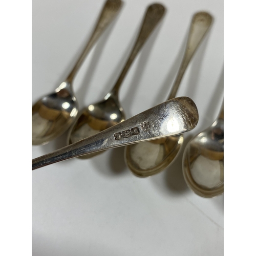 24 - A SET OF SIX SHEFFIELD HALLMARKED SILVER SMALL TEASPOONS, TOTAL WEIGHT 49G