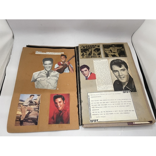 39 - A 1970'S ELVIS PRESLEY AUTOGRAPH FROM AN ELVIS PRESLEY SCRAP BOOK - BELIEVED AUTHENTIC BUT NO PROVED... 