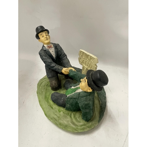 79 - A LAUREL & HARDY QUICK SAND FIGURE GROUP