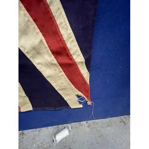 85 - TWO VINTAGE UNION JACK FLAGS