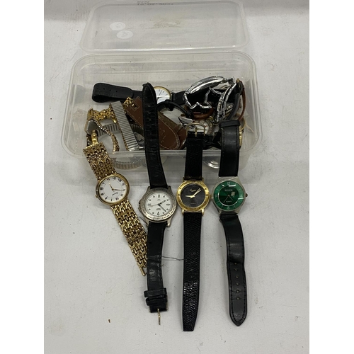 184 - A QUANTITY OF WRIST WATCHES TO INCLUDE CARVEL, NEXT, PELEX QUARTZ, ETC