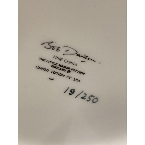 198 - A PORCELAIN TANKARD COMMEMORATING 125 YEARS SALE FOOTBALL CLUB SIGNED BOB DAWSON 191250 LE