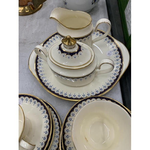 250 - A QUANTITY OF VINTAGE CHINA CUPS, SAUCERS, SIDE PLATES, ETC TO INCLUDE MINTON 'CONSORT'