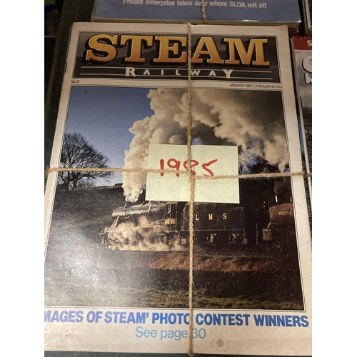 819 - A COLLECTION OF STEAM ENGINE AND RAILWAY MAGAZINES