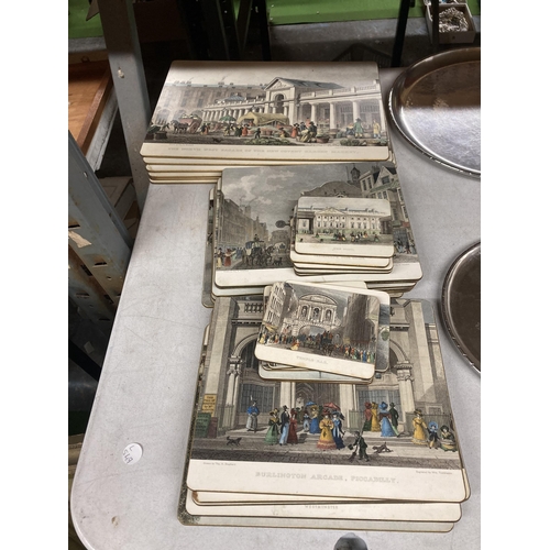 881 - A LARGE QUANTITY OF VINTAGE PLACEMATS AND COASTERS