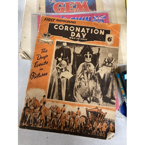 885 - A QUANTITY OF VINTAGE MAGAZINES TO INCLUDE L'ILLUSTRATION, CORONATION DAY 1937 FIRST PHOTOGRAPHS, TH... 