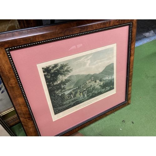 889 - A MIXED LOT OF VINTAGE ENGRAVINGS AND PRINTS TO INCLUDE JOHN BAILEY, GILT FRAMED EXAMPLE ETC