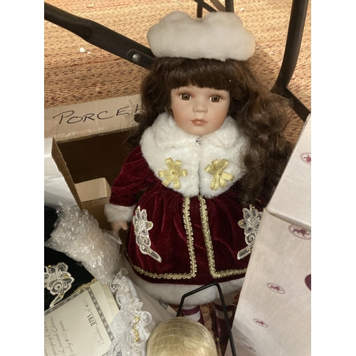 278 - A COLLECTION OF DOLLS TO INCLUDE THE ASHTON DRAKE GALLERIES, MOST AS NEW IN BOXES