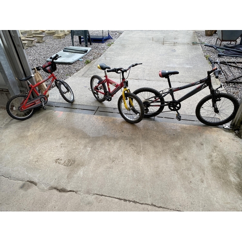 1991 - THREE VARIOUS CHILDRENS BIKES