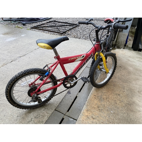 1991 - THREE VARIOUS CHILDRENS BIKES