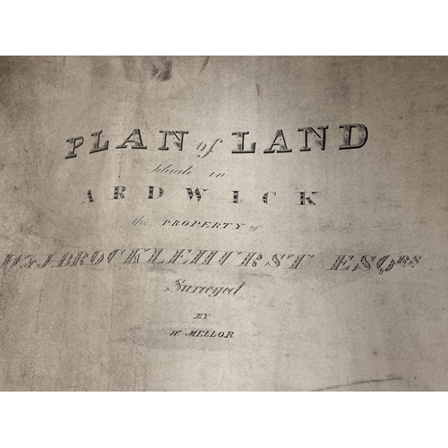 301 - A PLAN OF LAND SITUATE IN ARDWICK BEING THE PROPERTY OF W & J BROCKLEHURST ESQRS SURVEYED BY W MELLO... 