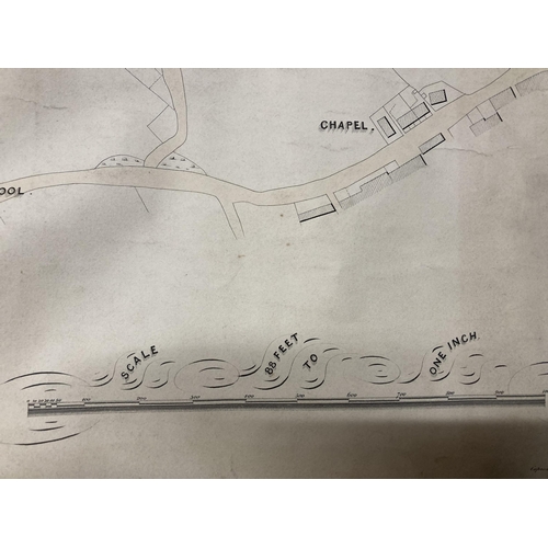 302 - AN OLD ORDNANCE SURVEY MAP OF AREAS IN MACCLESFIELD TO INCLUDE MACCLESFIELD CANAL, HURDSFIELD HOUSE,... 