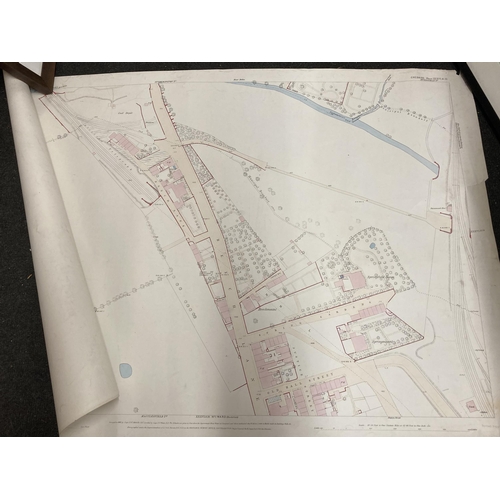 306 - FOUR OLD ORDNANCE SURVEY MAPS OF MACCLESFIELD ONE AN EDITION OF 1909 MACCLESFIELD UNION, MACCLESFIEL... 