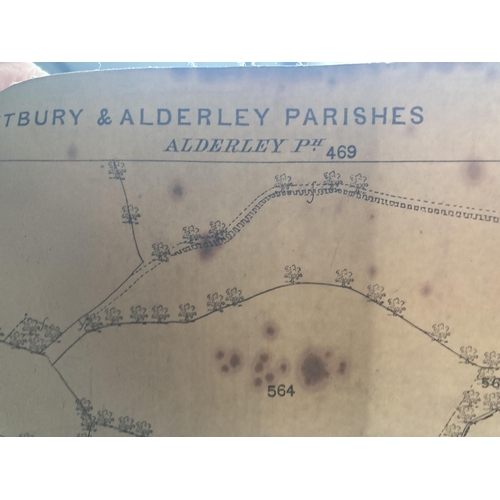 309 - AN ANTIQUARIAN MAP OF CHESHIRE (EASTERN DIVISION) GAWSWORTH AND PRESTBURY PARISHES TOGETHER WITH A S... 