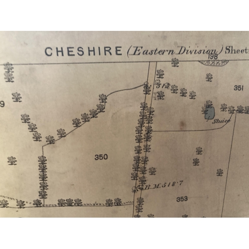 309 - AN ANTIQUARIAN MAP OF CHESHIRE (EASTERN DIVISION) GAWSWORTH AND PRESTBURY PARISHES TOGETHER WITH A S... 