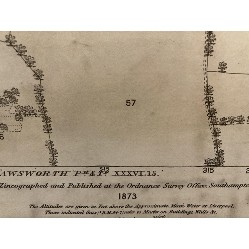 309 - AN ANTIQUARIAN MAP OF CHESHIRE (EASTERN DIVISION) GAWSWORTH AND PRESTBURY PARISHES TOGETHER WITH A S... 