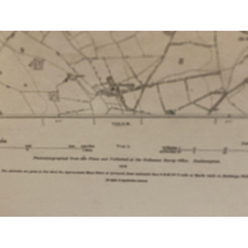 311 - A SECOND EDITION ORDNANCE SURVEY MAP OF STAFFORDSHIRE 1899 TOGETHER WITH TWO SMALLER LEEK DIVISION M... 