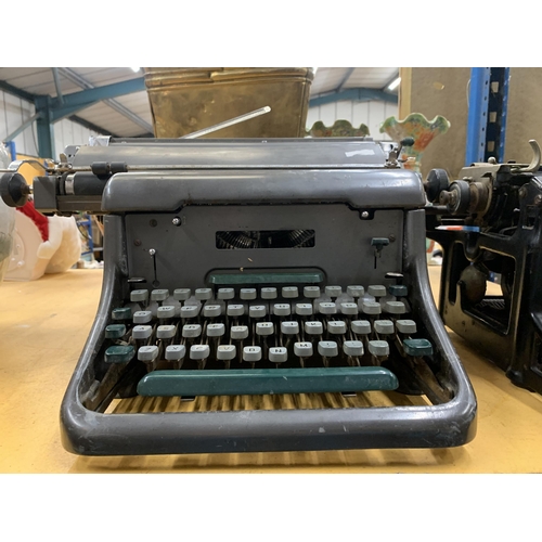 482 - TWO VINTAGE TYPEWRITERS