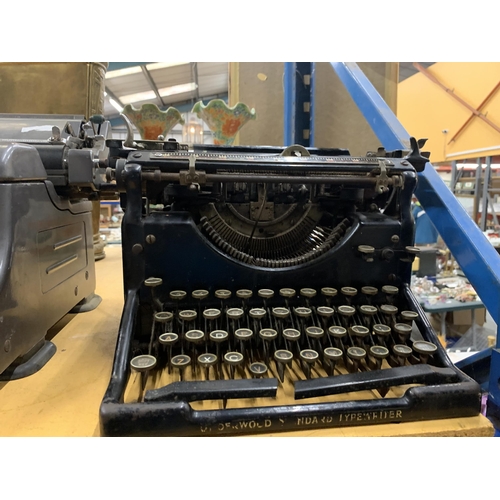 482 - TWO VINTAGE TYPEWRITERS