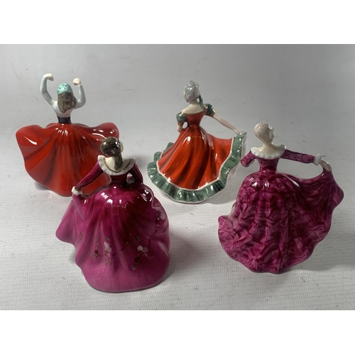 705 - FOUR ROYAL DOULTON FIGURES TO INCLUDE KAREN, FRAGRANCE, KIRSTY, AND NINETTE