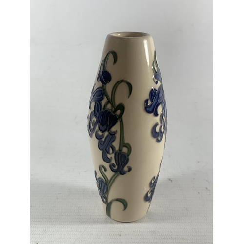 730 - A MOORCROFT BLUEBELL HARMONY VASE HEIGHT 5 INCHES