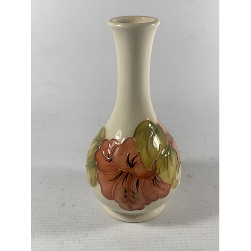 735 - A MOORCROFT HIBISCUS VASE