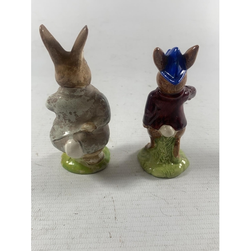 756 - TWO BUNNY FIGURES TO INCLUDE A BESWICK AND A DOULTON