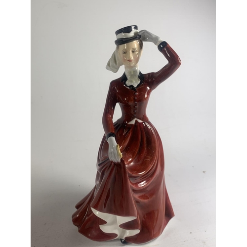 761 - TWO FIGURES TO INCLUDE A COALPORT FELICITY AND A STAFFORDSHIRE LAVINIA