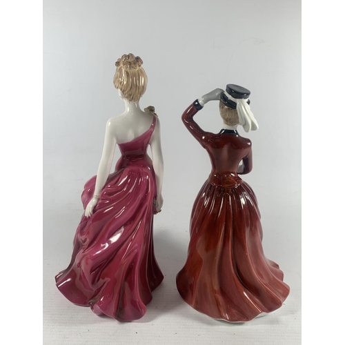 761 - TWO FIGURES TO INCLUDE A COALPORT FELICITY AND A STAFFORDSHIRE LAVINIA