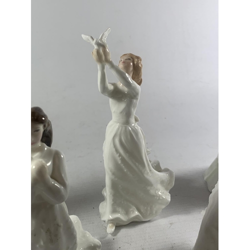 762 - FIVE ROYAL DOULTON FIGURE ONE A/F