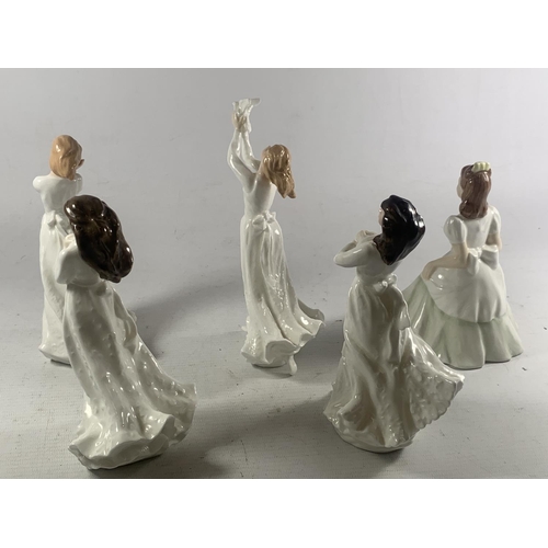 762 - FIVE ROYAL DOULTON FIGURE ONE A/F