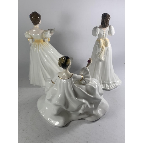 768 - THREE ROYAL DOULTON FIGURES MY LOVE, MARIA AND KATHLEEN