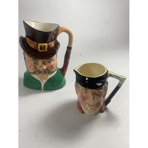 770 - THREE VARIOUS SIZED TOBY JUGS