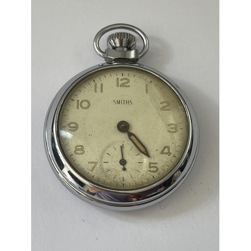 636 - A SMITHS POCKET WATCH WITH SUB DIAL (A/F)