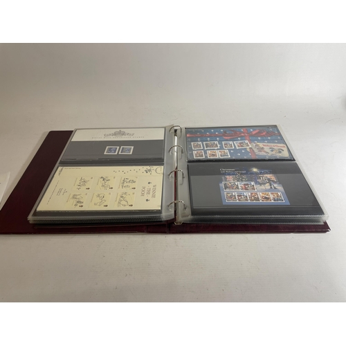 345 - A BINDER OF GB PRESENTATION PACKS , 2010-11 , FACE VALUE £325.94 .