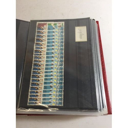 354 - BERLIN , 1974/84 , A FINE USED , DUPLICATED ACCUMULATION IN RED STOCK BINDER