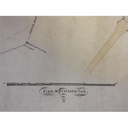 314 - A VINTAGE 1869 PLAN OF LAND SITUATE NEAR BEECH LANE MACCLESFIELD FOR BULIDING, THE PROPERTY OF JOHN ... 