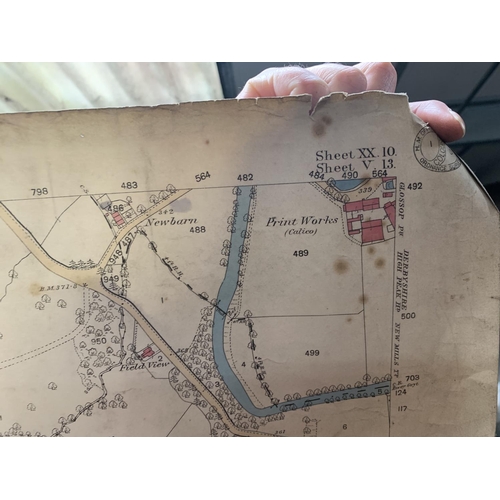 315 - AN 1885 ORDNANCE SURVEY MAP OF CHESHIRE / DERBYSHIRE PLUS AN 1872 ORDNANCE SURVEY MAP OF NORTHENDERN... 