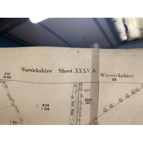 315 - AN 1885 ORDNANCE SURVEY MAP OF CHESHIRE / DERBYSHIRE PLUS AN 1872 ORDNANCE SURVEY MAP OF NORTHENDERN... 