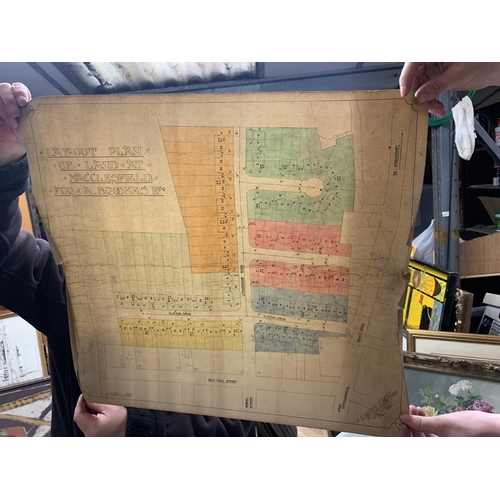 319 - A VINTAGE PLAN OF RALPH FOLD ESTATE AT GEE CROSS IN THE TOWNSHIP OF HYDE AND PARISH OF STOCKPORT BEL... 