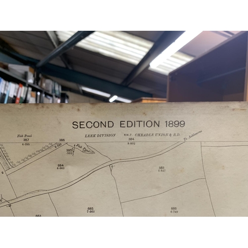 326 - AN 1875 ANTIQUARIAN ORDNANCE SURVEY MAP OF ALTRINCHAM DIVISON, BREDBURY AND HYDE DIVISON, CHESHIRE, ... 