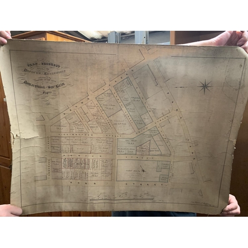 330 - AN ANTIQUARIAN SECOND EDITION 1897 ORDNANCE SURVEY MAP OF MACCLESFIELD, CHESHIRE, A SECOND EDITION 1... 