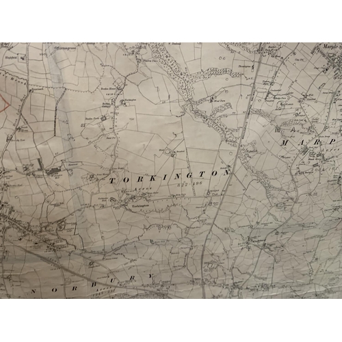 331 - AN ANTIQUARIAN SECOND EDITION 1899 ORDNANCE SURVEY MAP OF STOCKPORT UNION, CHESHIRE AND DERBYSHIRE P... 