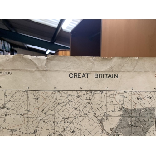 335 - THREE VINTAGE MAPS OF GREAT BRITIAN, ALL SECOND PROVISIONAL EDITIONS, SHEET FORTY ONE/ THIRTY EIGHT ... 