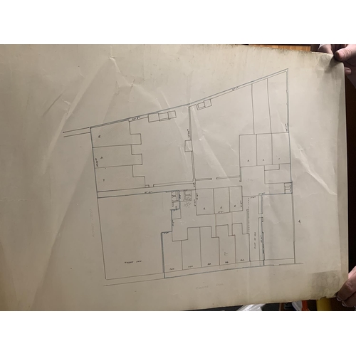 339 - AN ANTIQUARIAN PLAN FOR F.D.BROCKLEHURST ESQ FOR THE PROPOSED STREETS AND BUILDING LAND OF BUXTON RO... 