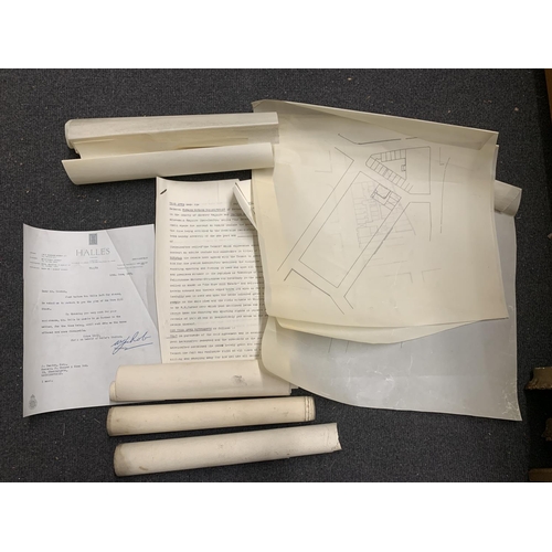 339 - AN ANTIQUARIAN PLAN FOR F.D.BROCKLEHURST ESQ FOR THE PROPOSED STREETS AND BUILDING LAND OF BUXTON RO... 