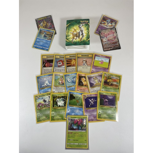 104 - A SMALL FOLDER OF 1999 & LATER WOTC POKEMON CARDS, BASE SET, HOLOS ETC