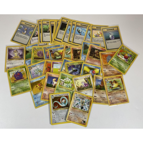 106 - A COLLECTION OF 1999 WOTC POKEMON TRADING CARDS, GYM HEROES HOLOS, SHADOWLESS, BASE SET, JUNGLE, FOS... 